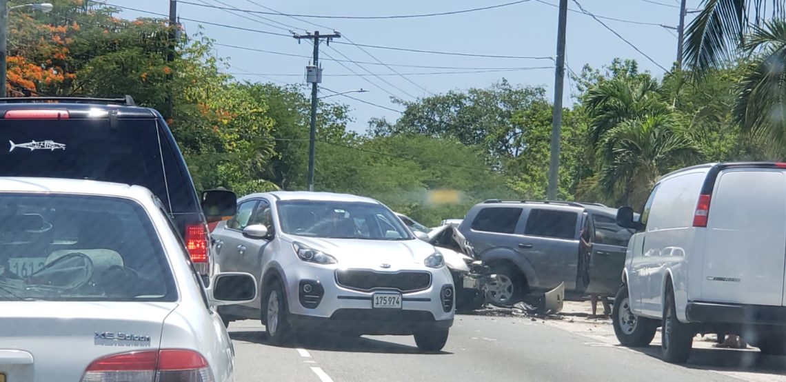 Major accident on Shamrock Road - Cayman Marl Road