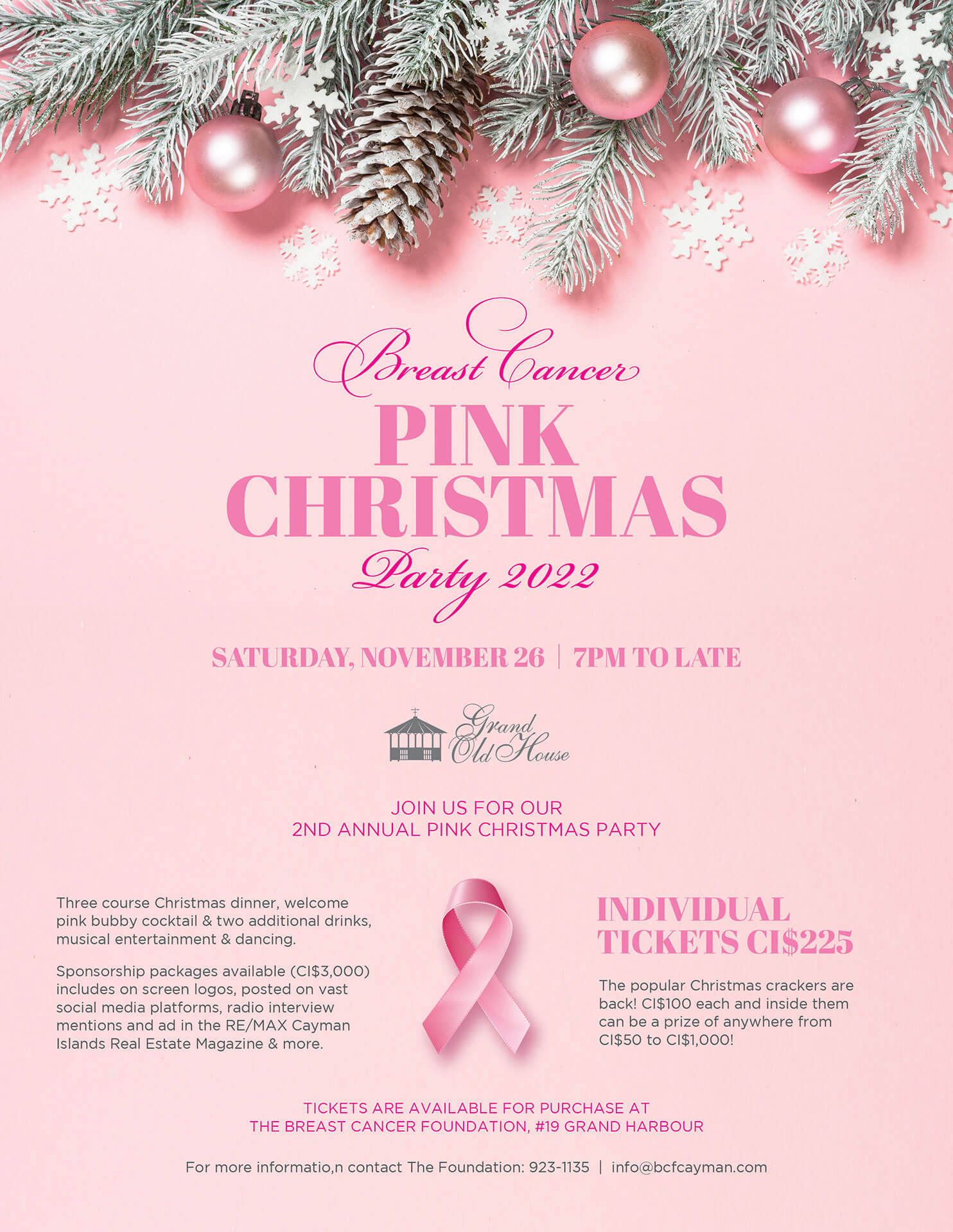 The Breast Cancer Foundation Pink Christmas Party